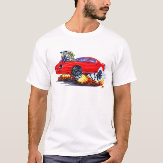 1982-1992 Camaro Red Car T-shirt (Voorkant)