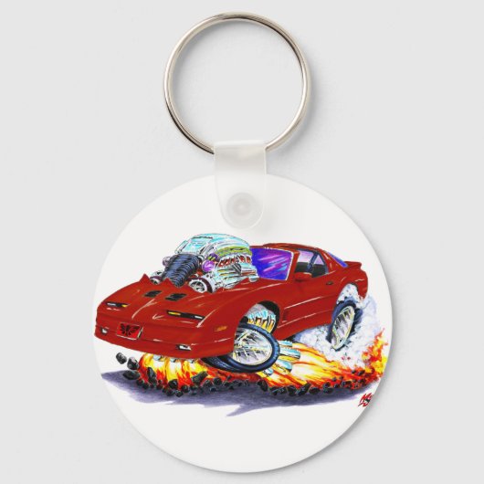 1982-1992 Trans Am Maroon Sleutelhanger (Voorkant)