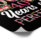 1982 40 jaar oud 40e 40 jaar perfect poster (Hoek)