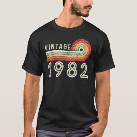  1982 40e verjaardag 40 jaar oud 37 t-shirt (Voorkant)