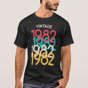 1982 40e verjaardag 40 jaar oud 7 t-shirt