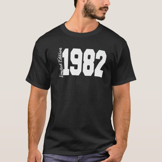 1982 40e verjaardag Mannen 2 T-shirt (Voorkant)