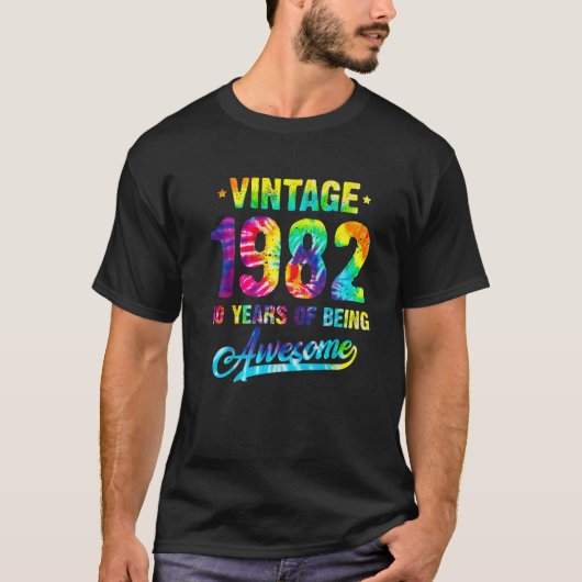 1982 40e verjaardag van de kleurstof 40 jaar bei t-shirt (Voorkant)