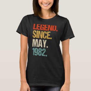 1982 41ste verjaardag retro 41 jaar oud t-shirt