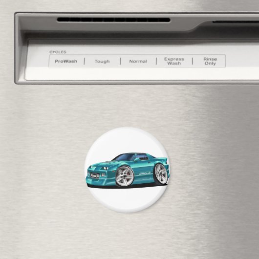 1982-92 Camaro Blauwgroen auto Magneet (Insitu (Vaatwasser))