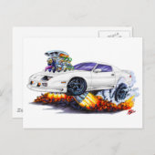 1982-92 Camaro White Car Briefkaart (Voorkant / Achterkant)