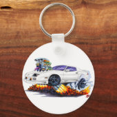 1982-92 Camaro White Car Sleutelhanger (Voorkant)