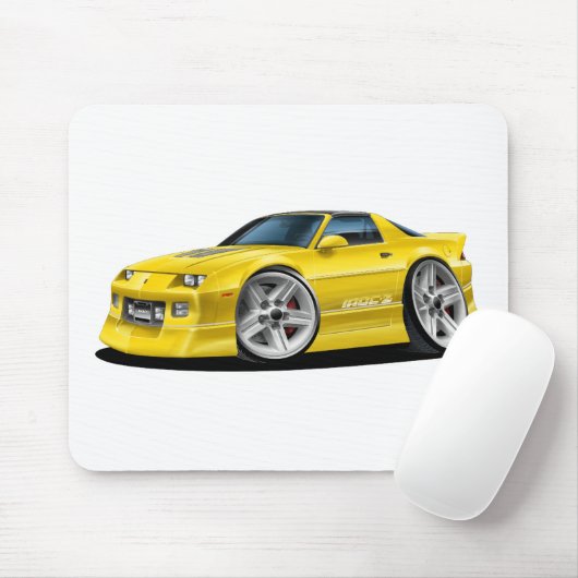 1982-92 Camaro Yellow Car Muismat (Met muis)