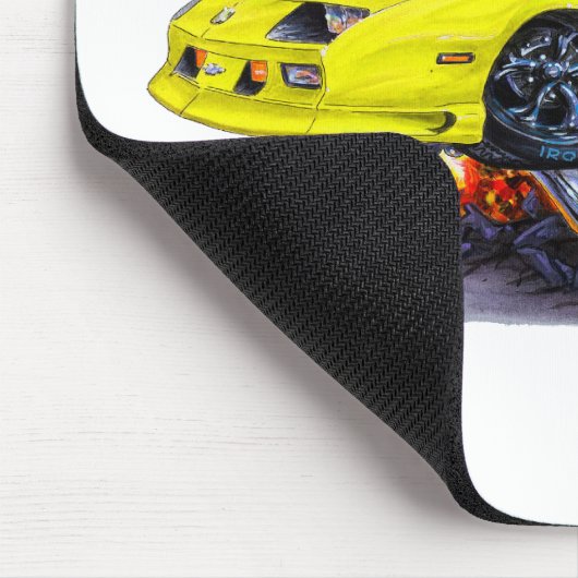 1982-92 Camaro Yellow Car Muismat (Hoek)