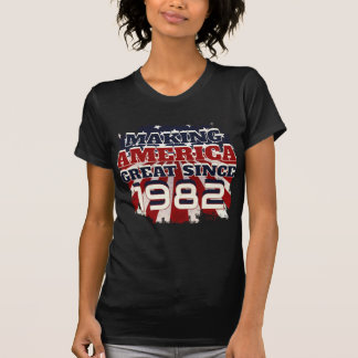1982 Amerika tot grote patriottische geboortedag T-shirt