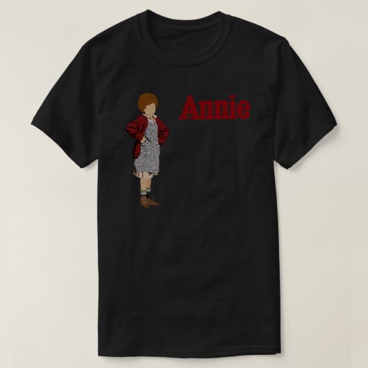 1982 Annie de Musical Sticker T-shirt (Design voorkant)