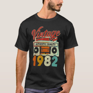  1982 Authentieke kwaliteit 1982 40e verjaardag T-shirt