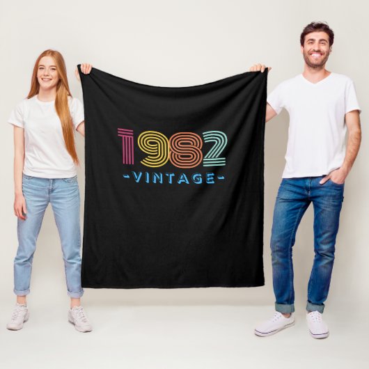 1982  banket met retro-cadeau fleece deken (In situ)