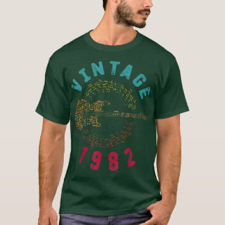 1982 Birthday Limited Edition Guitar Music T-shirt