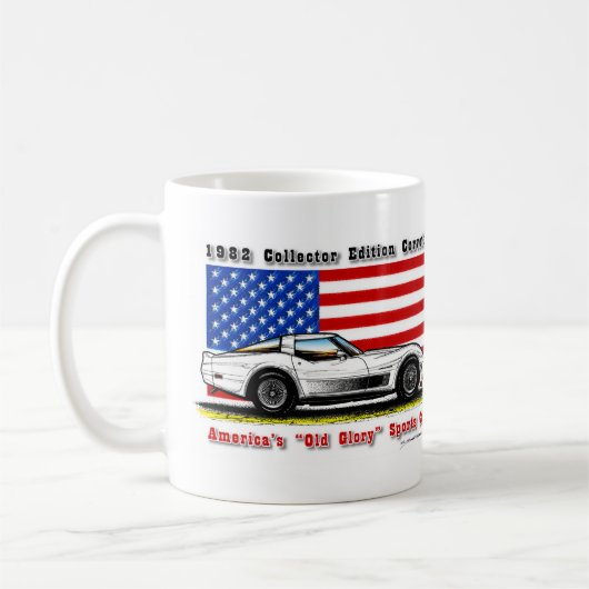 1982 Collector Edition Corvette Coffee-Mok Koffiemok (Links)
