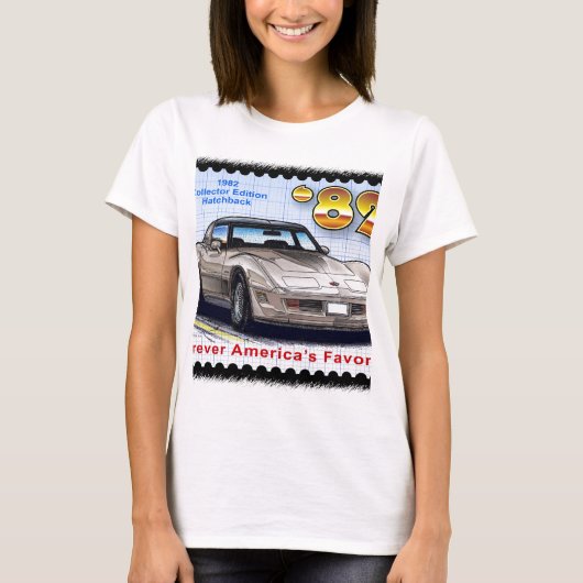 1982 Collector Edition Hatchback Corvette T-shirt (Voorkant)