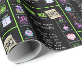 1982 Geboortejaar Trivia Cadeaupapier (Rol Hoek)