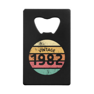 1982 Geweldige 40th Birthday Retro 1982 dag Creditkaart Flessenopener