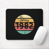 1982 Geweldige 40th Birthday Retro 1982 dag Muismat (Met muis)