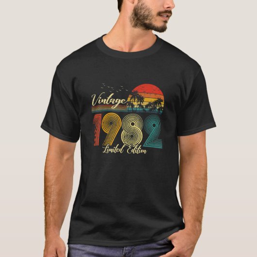  1982 - Happy 40th Birthday Gift Retro 40 Y T-shirt (Voorkant)