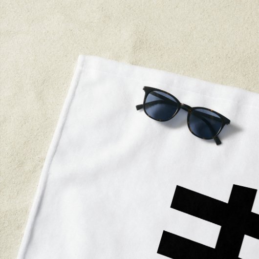 1982 Hashtag 43 Verjaardag Jubileum Strandlaken (In situ)