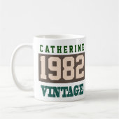 1982 Jaar van de geboorte - Dag van de geboorte Koffiemok (Links)