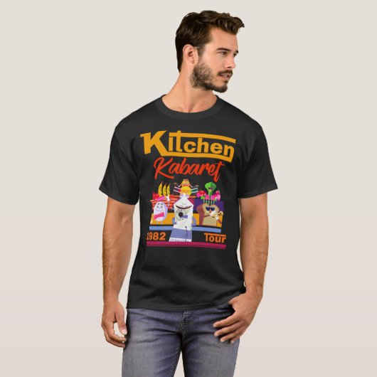 1982 Keuken Kaboaret Tour T-Shirt (Voorkant volledig)