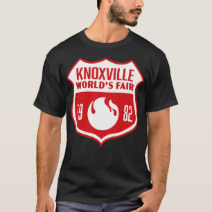 1982 Knoxville Worlds Fair Retro Shield White op R T-shirt