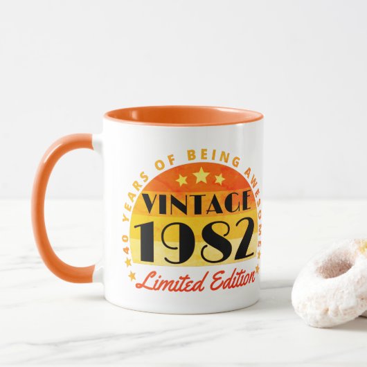 1982 Limited Edition 40th Birthday Mok (Met donut)
