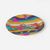 1982 - Retro  jaren '80 Neon geometrisch - Papieren Bordje (Gekanteld)