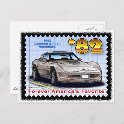 1982 Special Edition Corvette Briefkaart (Voorkant / Achterkant)