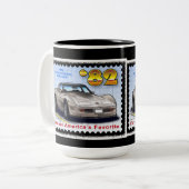 1982 Special Edition Corvette Tweekleurige Koffiemok (Voorkant links)