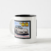 1982 Special Edition Corvette Tweekleurige Koffiemok (Voorkant links)