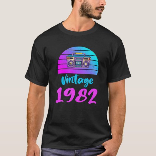  1982 T  Birthday grafisch ontwerp T-shirt (Voorkant)