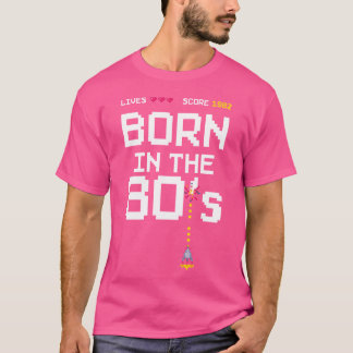 1982 Verjaardag Retro Gamer Piel Geboren in de jar T-shirt