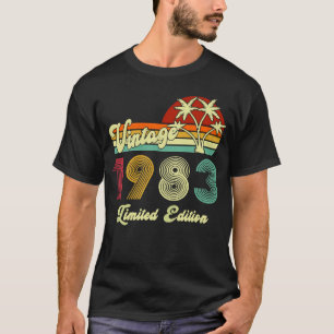  1983 40 jaar oud 40e verjaardag t-shirt