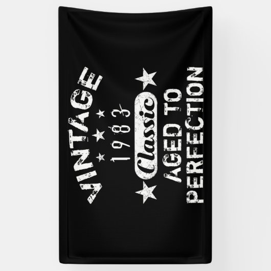 1983 40e verjaardag spandoek (Verticaal)