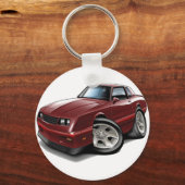 1983-88 Monte Carlo Maroon Car Sleutelhanger (Voorkant)