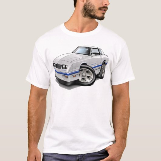 1983-88 Monte Carlo White-Blue auto T-shirt (Voorkant)