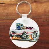1983-88 Monte Carlo White Car Sleutelhanger (Voorkant)