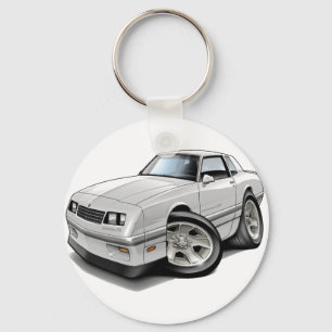 1983-88 Monte Carlo White-Grey Car Sleutelhanger