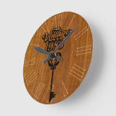 1983  acrylwandklok ronde klok (Hoek)