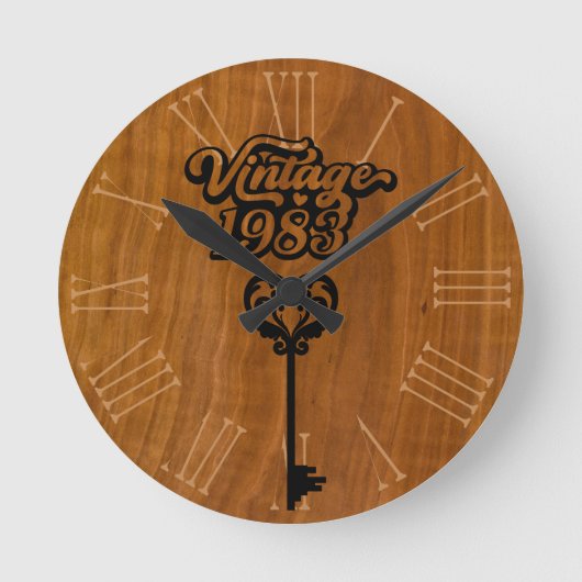 1983  acrylwandklok ronde klok (Voorkant)