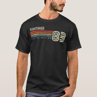 1983 Borststreep 40 Verjaardag T-shirt