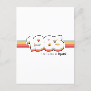 1983 De geboorte van legendes Briefkaart