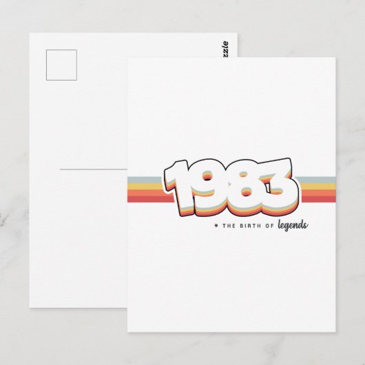 1983 De geboorte van legendes Briefkaart (Voorkant / Achterkant)