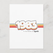 1983 De geboorte van legendes Briefkaart (Voorkant)