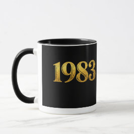 1983 Gold Vintage Mug – Born in 1983 Classic Desig Mok