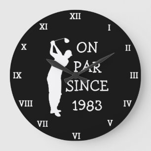 1983 Golfer Verjaardag 40e grappige zeventig Par Grote Klok