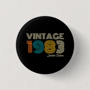 1983 Limited Edition 40th Birthday Ronde Button 3,2 Cm